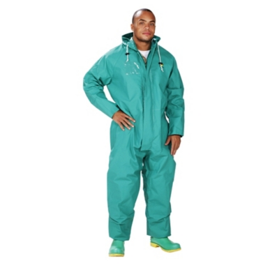 CHEMTEX LEVEL C COVERALL WITH HOOD, SIZE L
