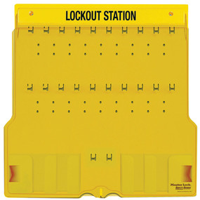 MASTER LOCK 1484B, 20 PADLOCK STATION WITH COVER (UNFILLED)