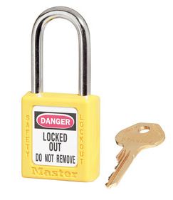 Master Lock Zenex Yellow Colour Padlock - Keyed Alike And Master Keyed (Master Key To Order Separately) Padlock - Key Retaining