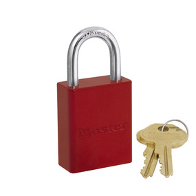 Master Lock Aluminium Padlock - Keyed Alike Padlock Red