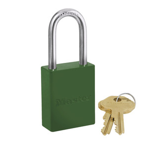 Master Lock Aluminium Padlock Keyed Different - Green
