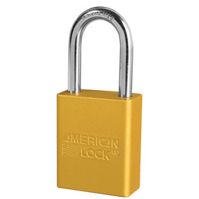 Master Lock Anodized Aluminium Padlocks - Master Keyed (Master Key To Order Separately) - 5 Pin Locking Mechanism, Yellow