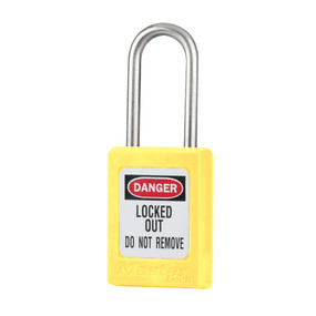 Master Lock Zenex Padlock - Keyed Different With Master Key - Key Retaining - Yellow