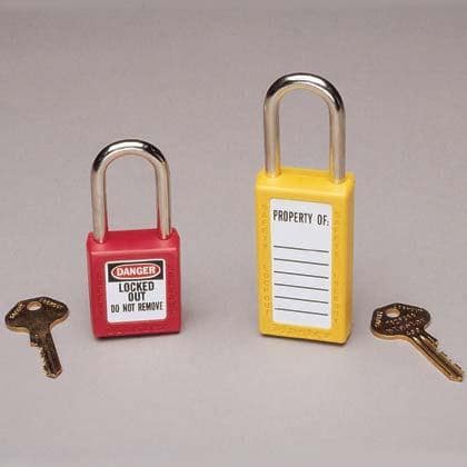 Panduit Safety Yellow Lockout Padlocks (6Pc/Pk)
