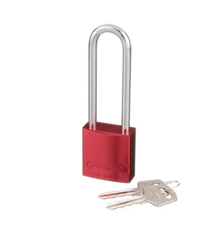 Panduit High Security Locks With Red Color Coded Lock Body (3" Long Shackles)