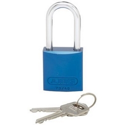 Panduit High Security Locks With Blue Color Coded Lock Body (3" Long Shackles)