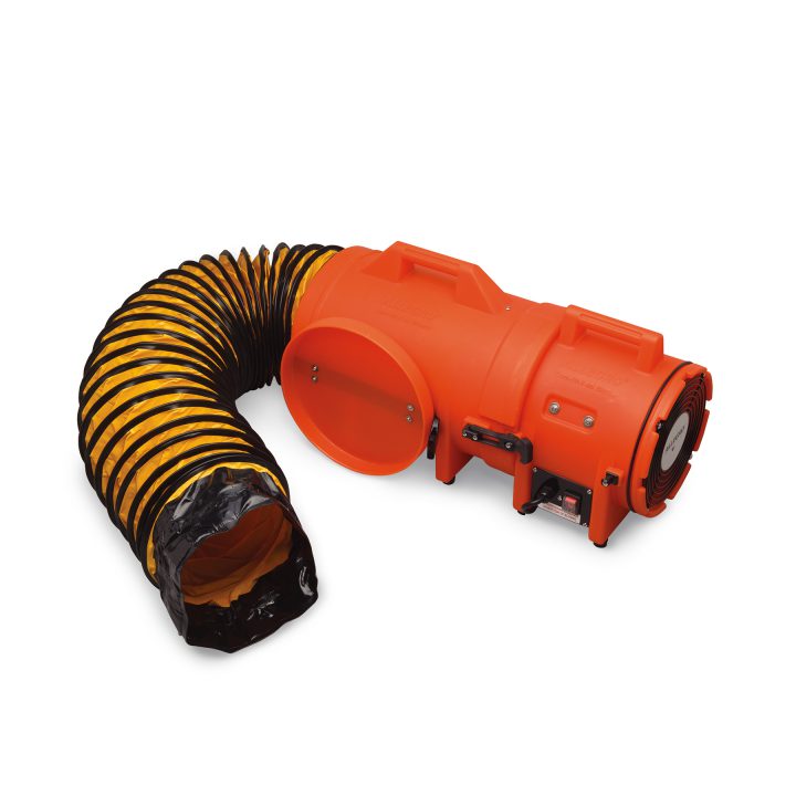 ALLEGRO 8" PLASTIC COM‐PAX‐IAL AC BLOWER W/ 15' DUCTING & CANISTER ASSEMBLY