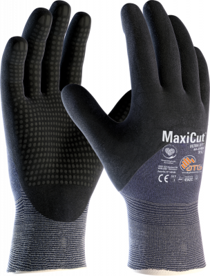 Atg Maxicut Ultra Safety Glove Cut Level C, 3/4 Coated Knit Wrist, Size 9