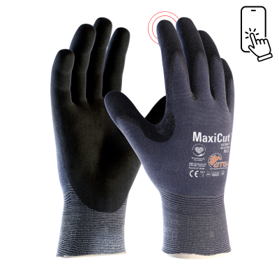 Atg Maxicut Ultra Safety Glove Cut Level C, Cut 4, Knit Wrist Palm Coated, Size 7