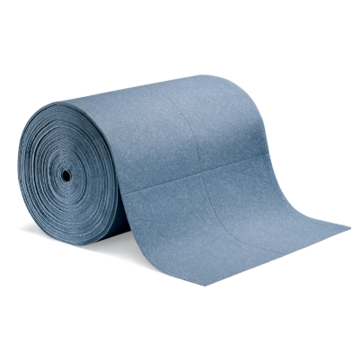 PIG BLUE ABSORBENT MAX-WT MAT ROLL, 150FTX30IN UNV 1 ROLL/BAG