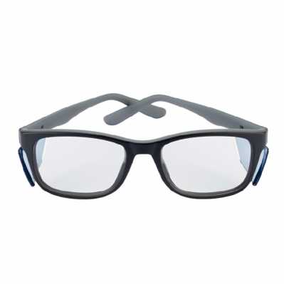 BOLLE KICK RX WITH SIDE SHIELDS & MAT BLACK/GREY TEMPLES (SZ: 54/18)