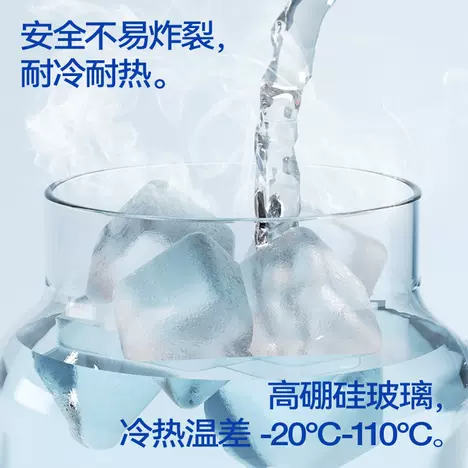 CHAKOLAB 560ML TEA SEPARATOR GLASS CUP WHITE COVER