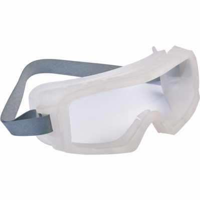 BOLLE SAFETY GOGGLES COVERALL TRANSLUSCENT TPR VENTED FRAME PLATINUM AS/AF CLEAR LENS GOGGLE-W NEOPRENE STRAP