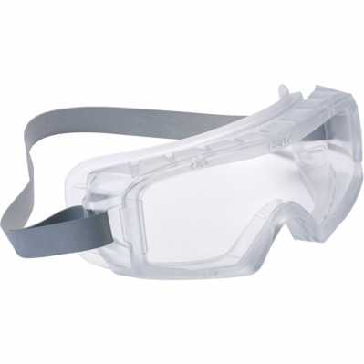 BOLLE SAFETY GOGGLES COVERALL TRANSLUSCENT TPR VENTED FRAME PLATINUM AS/AF CLEAR LENS - WITH NEOPRENE STRAP