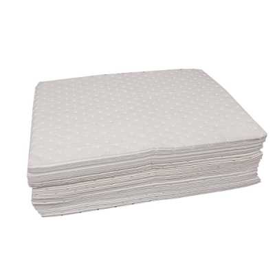 ESNICO OIL-ONLY WHITE ABSORBENT MAT, HEAVY WEIGHT 40CM X 50CM (100PCS/BOX)
