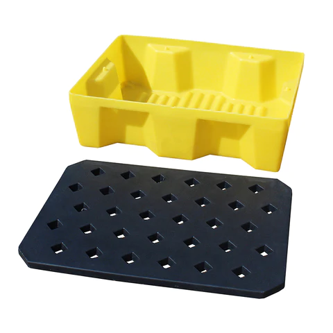 ROMOLD SPILL TRAY WITH GRID, GENERAL PURPOSE, 66LTR BUND, YELLOW
