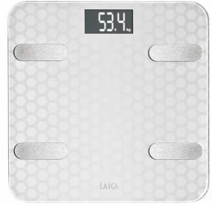 LAICA PS7011 SMART PERSONAL SCALE WHT WITH BODY COMPOSITION CALCULATOR (4PCS/CTN)