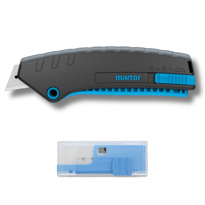 MARTOR RETAIL PACK SECUNORM MIZAR WITH BLADE NO. 5232 (1 KNIVE+ 10 BLADE IN DISPENSER)