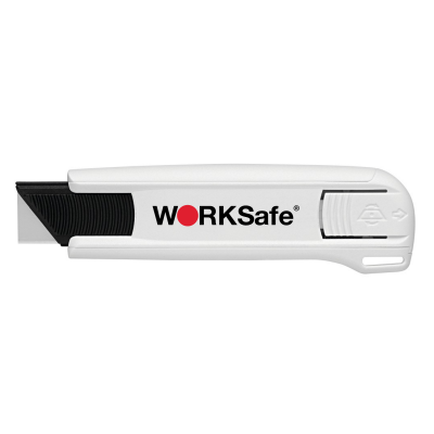 MARTOR SECUNORM 175 IN WHITE COLOR, FITTED BLADE: 45, WITH WORKSAFE LOGO VERSION