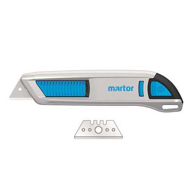 MARTOR RETAIL PACK SECUNORM 500 17MM WITH BLADE NO. 65232 (1 KNIVE+ 10 BLADE IN DISPENSER)