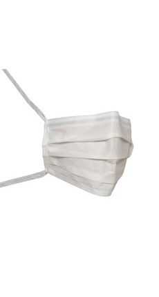 DUPONT SIERRA ML7360 STERILE MASK 9" SZ. BOUND TYVEK TIES, PLEATED RAYON OUTER FACING 250 PCS/CASE