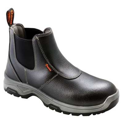 Neuking Nk76 Mid Cut Black Leather Slip-On Shoes S8/42 (10Prs/Ctn)