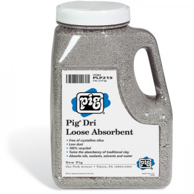 PIG DRI LOOSE ABSORBENT, 5LBS SHAKER BOTTLE, PACKING : 4/BOX