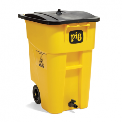 PIG 30-GALLON MOBILE CONTAINER, 23.63X23.63X38.75IN EACH