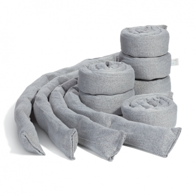 PIG REUSABLE WTR ABS ABSORBENT SOCK, GRAY GRAY 46X3IN (10/BOX)