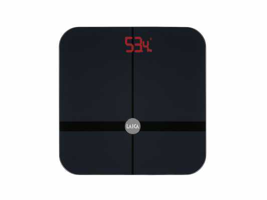 LAICA PS7015 SMART PERSONAL SCALE BLK WITH BODY COMPOSITION CALCULATOR (4PCS/CTN)