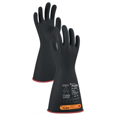 TILSATEC PULSE CLASS 4  ELECTRICAL INSULATING GLOVES 41CM, RED/BLACK, SIZE 9 (10PRS/PK)
