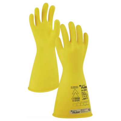 TILSATEC PULSE CLASS 00 ELECTRICAL INSULATING GLOVES  36CM YELLOW, SIZE 10 (10PRS/PK)