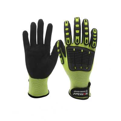 WORKsafe Nitrile Microfoam Palm Coated  13 Gauge HPPE Impact Safety Glove, Cut 5 Level E, SIZE 9