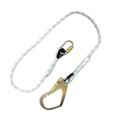 WORKGARD CONNECTING LANYARD WITH SCAFFOLD HOOK AND TWIST LOCK KARABINER, TOTAL LENGTH: 1M