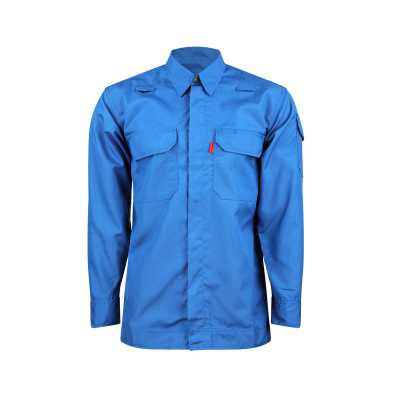 Worksafe Fr Royal Blue Jacket In Dupont Nomex Soft Iii A 4.5Oz Size M