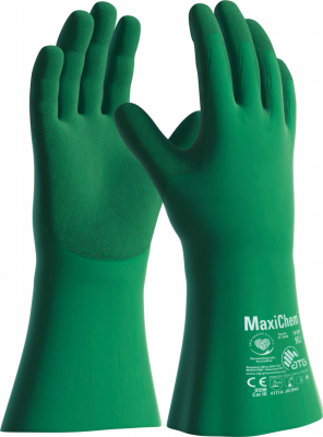 ATG MaxiChem with Tritech Chemical Resistant Safety Gloves, Cut Level A, Size 8