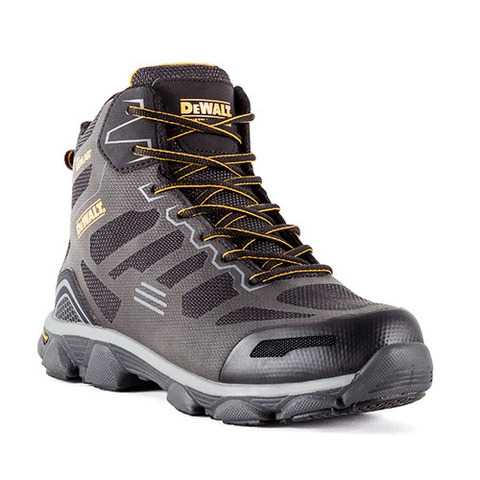 Dewalt Crossfire Mid Grey Black (S3) Sra Pro Comfort Pu Upper Kevlar Safety Shoe Size 9